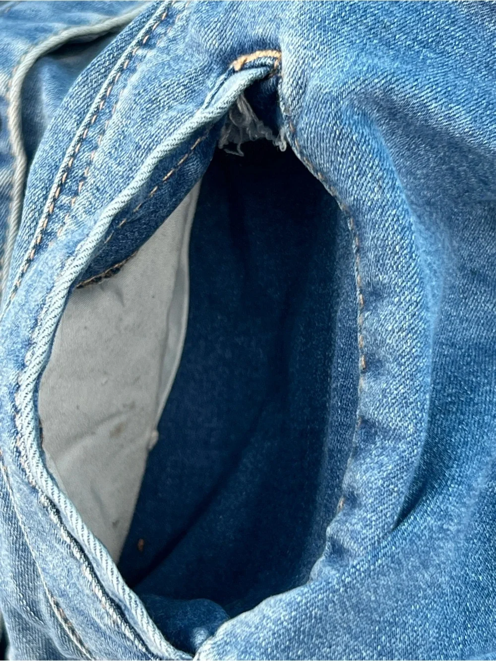 ❄️Kids Denim Hooded Jacket in Light Blue and Gray